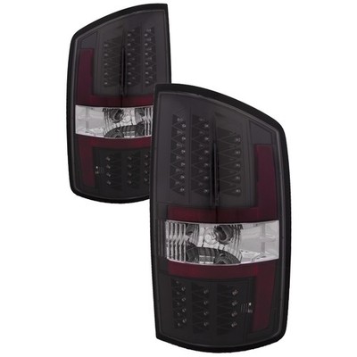 Tail Lights Pair Style LED Type w/Blk Bezel w/Clr Lens Fits 2002-2006 Dodge Ram