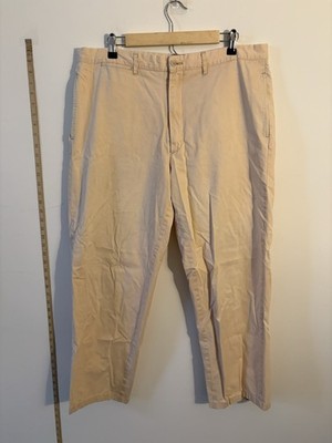 Vintage The London Shop 100% Cotton Wide Leg Trousers - Light Orange - Waist 36