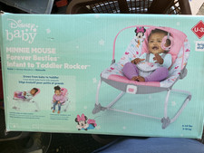 Disney Baby Minnie Mouse Infant to Toddler Rocker  Seat with Vibrations New