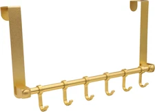 Over The Door Hooks Door Hanger, Moving 6-Hooks Over Door Coat Rack for Hangi...