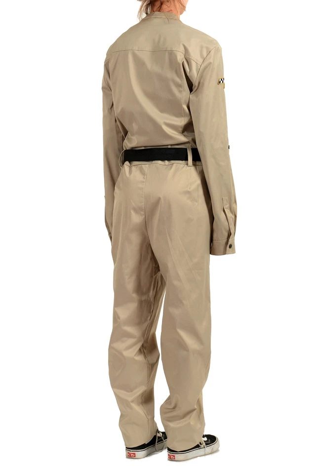 Mono para mujer Scuderia Ferrari beige con logotipo adornado manga larga EE. UU. XL IT 46 Foto 3 de 4