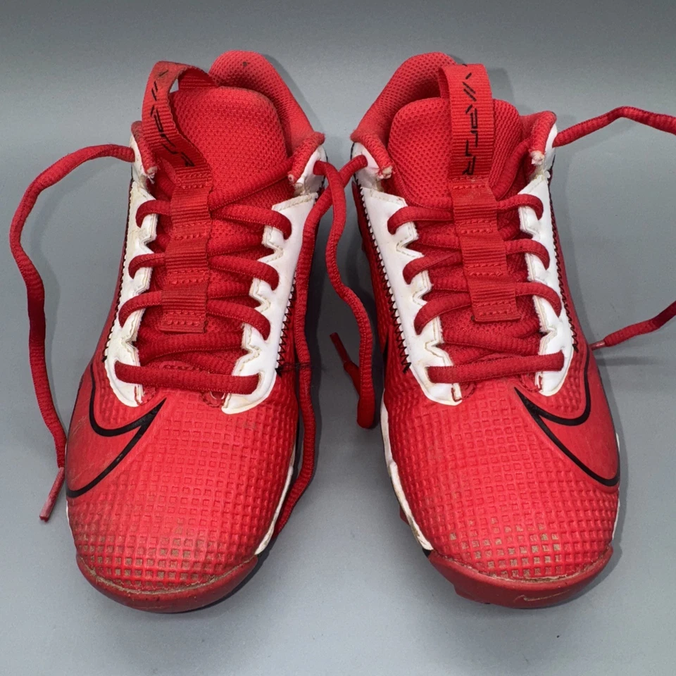 Chuteiras de beisebol Nike Fastflex VAPOR Edge vermelho branco tamanho juvenil EUA 3Y DH5089-600 - Imagem 2 de 4