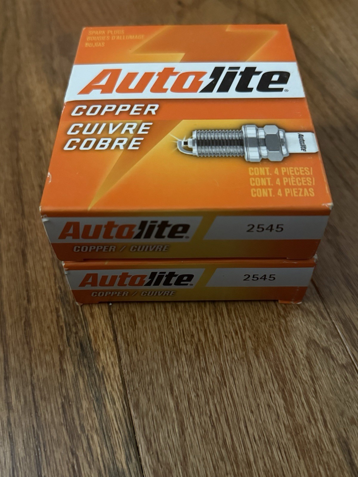 8 New Autolite Spark Plugs 2545