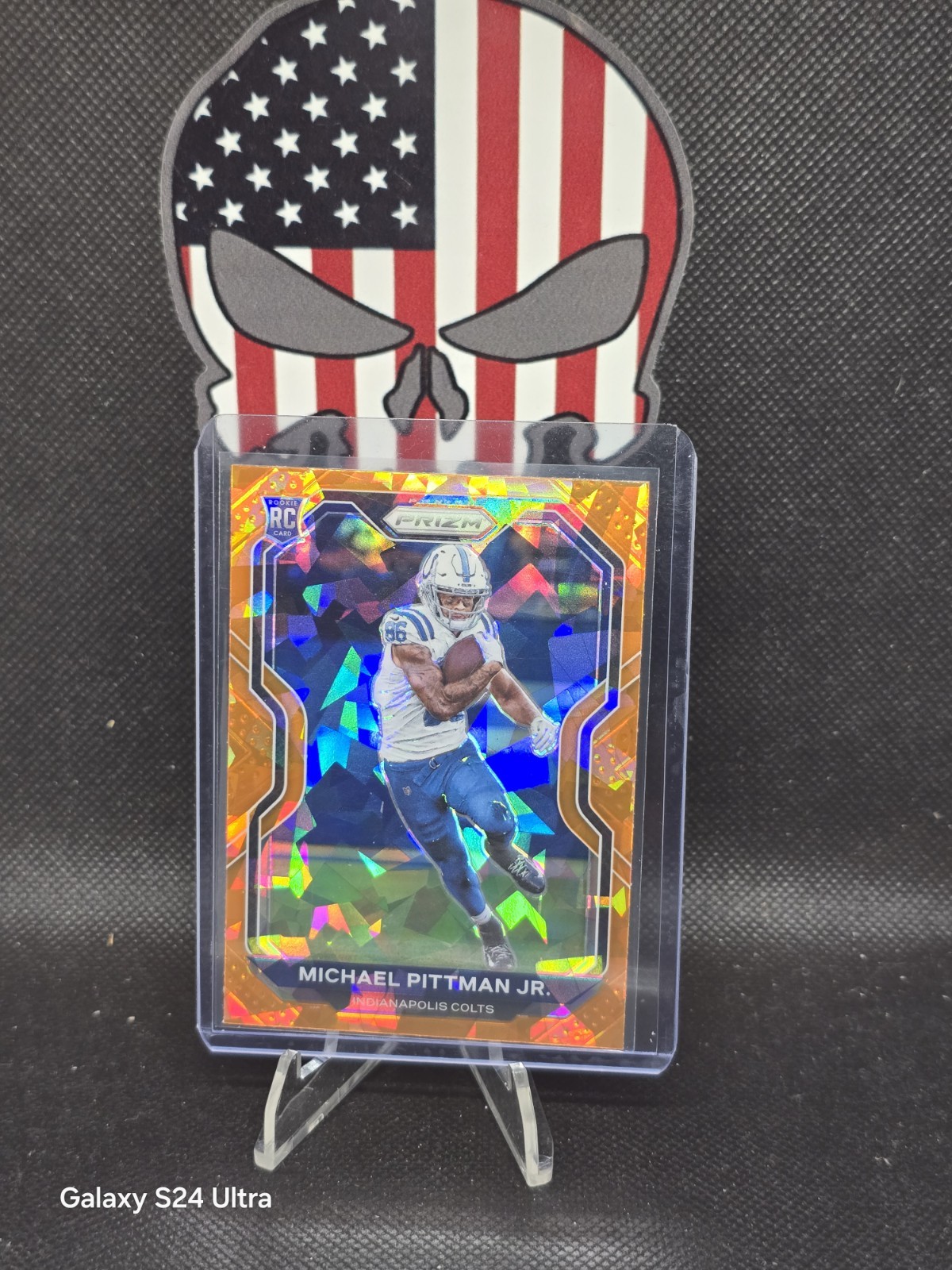 2020 Prizm Michael Pittman Jr. Orange Cracked Ice Prizm Rookie RC #333 Colts