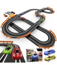 Slot Car Race Track Sets with 4 High-Speed