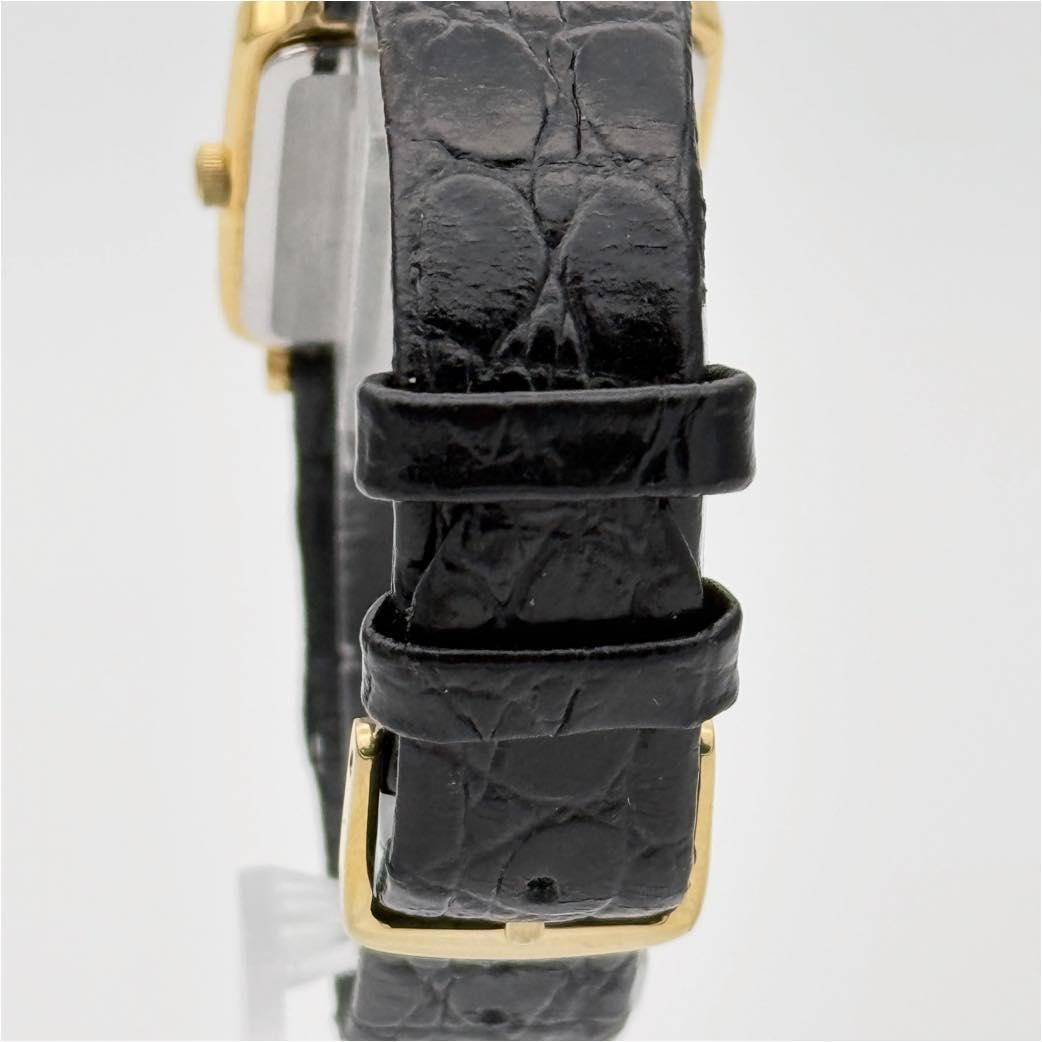 SEIKO 7N01-0FB0 Quartz Analog Gold Tone Black Strap in Hand Square 