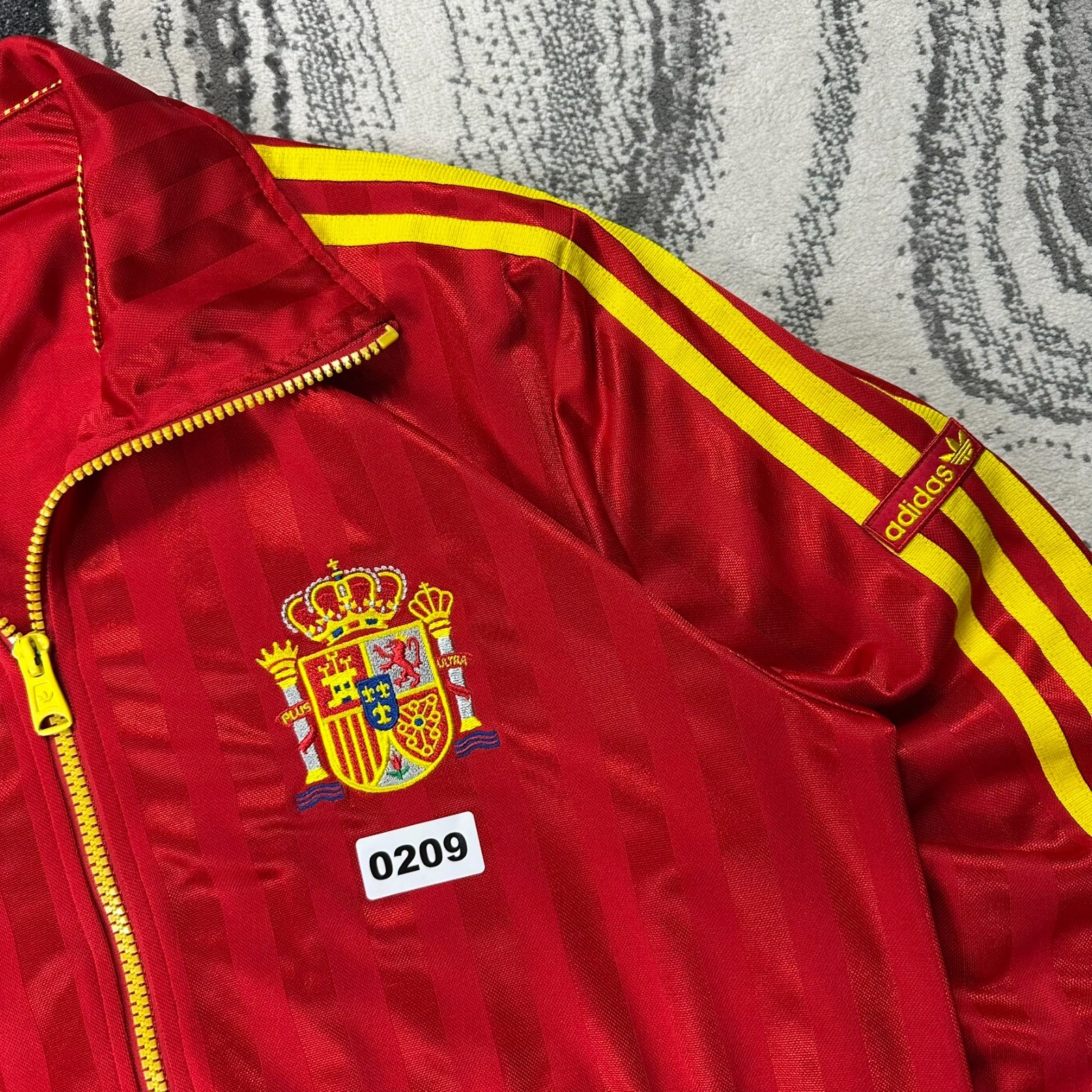VTG Adidas Spain 2000's Y2K World Cup Espana Oversized Medium Red Track Jacket image 2