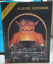1980-ADV DUNGEONS DRAGONS PLAYERS HANDBOOK by GARY GYGAX 6th PRINTING; VG