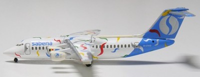 herpa wings 1:500 509619, sabena Bae Avro RJ100, OO-DWD ''Colored S''