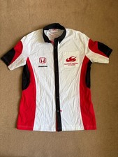 Super Aguri F1 Team Honda Racing Shirt Rare Button Up Mens Small F1 2006- 2008