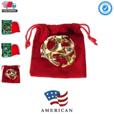 Rotor Hanayama Puzzle, New 2020 Release, Level 6 Difficulty, RED Velveteen Pouch