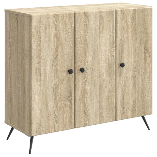 Sideboard Sonoma-Eiche 89X34,5X80 Cm Holzwerkstoff Landhausstil-image