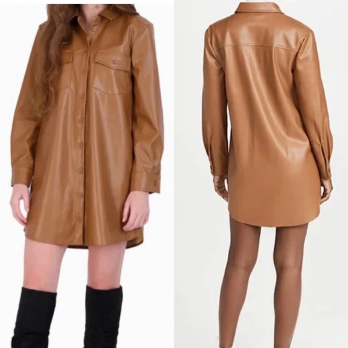 bb dakota brown leather dress Faux Dresses for Women for sale YGroup_SD6205M cinching tie come together Isabel Black Red Floral Color:Tobacco Brown
