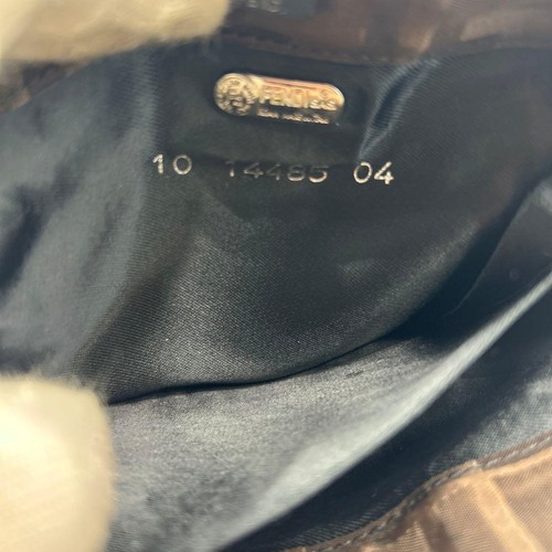 Borsa a mano FENDI Zucca nylon frange marrone autentica dal Giappone - Foto 17 di 24