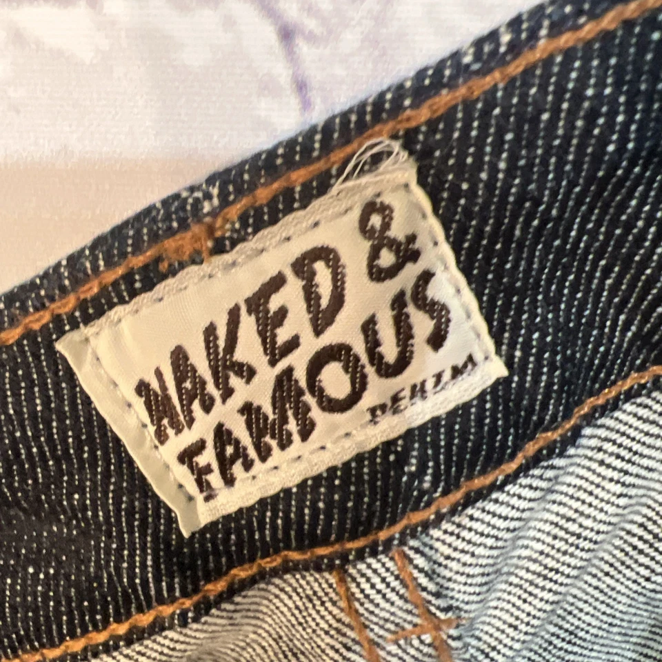 Naked And Famous Denim Women's 28 Blue The High Skinny StretchSelvedge Dark Wash - Image 4 of 4