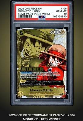 Monkey.D.Luffy (Winner Pack 2026 Vol. 2) P-106 One Piece Promotion