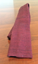 Vintage Red Blue Striped Skinny Tie Yuri Ties Made In USA