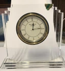 Vtg Waterford Germany Crystal Metropolitan Mantel Clock Art Deco