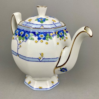 ROYAL DOULTON ARVON H3911 ART DECO 1930er KLEINE TEE FÜR ZWEI BONE CHINA TEEKANNE