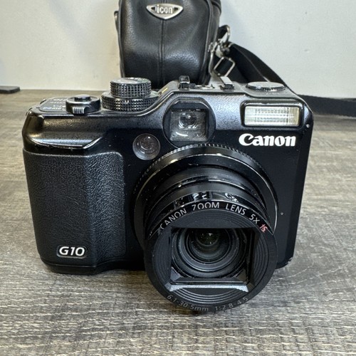 Canon PowerShot G10 Digital Camera 14.7 Megapixel Charger 3 Batteries & Case - Picture 3 of 19