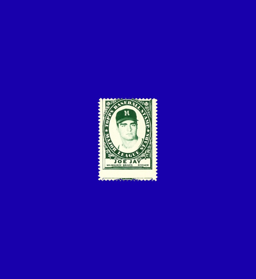1961 Topps Stamps Joe Jay #43 - Milwaukee Braves - RARE - Mint
