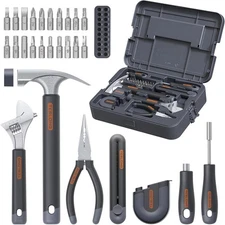Teslong 27 Pcs Home Repair Tool Kit, Basic Hand Tool Set with Storage Case