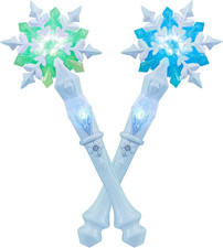 Light up Snowflake Wand with Music, Motion Sensitive Magic Princess Toy Wands fo