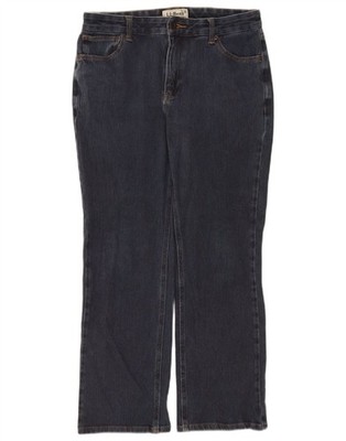 L.L.Bean Damen Petite klassische Passform gerade Jeans US 10 Large W30 L28 blau CC08