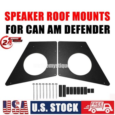 2 Sets Speaker Roof Mounts -Fits most 6.5''SPEAKERS For 2017-24 Can Am Defender