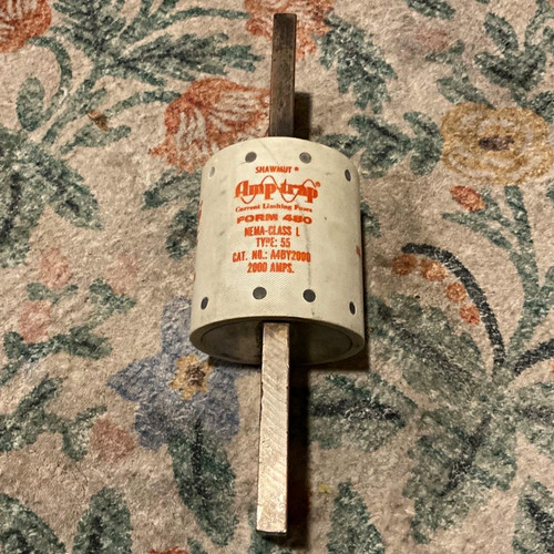 Shawmut Amp-Trap A4BY2000 Form 480 Type 5S 2000A NEMA Class L Fuse
