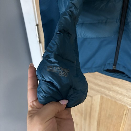 Gerry Puffer Jacket Men's Aqua Medium Fillpower 650 Down Full Zip - Picture 2 of 7