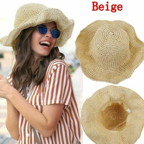 Floppy Panama Hat Brim Women Folding 