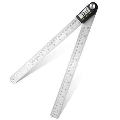 12in / 300mm Digital Protractor, 0-360° Angle Finder, Stainless Steel Waterproof