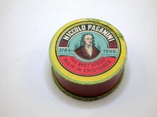 19th C. NICCOLO PAGANINI ROSIN CARDBOARD BOX - 2" DIAMETER - BEST OFFER