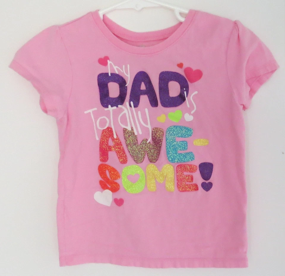 Vestido Carter Pascua Papá Es Impresionante Hello Kitty Gato Helado Top 4T Lote de 5 Foto 4 de 4