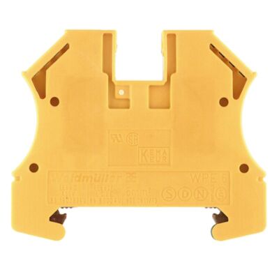 2pcs WEIDMULLER WPE 6 1010200000 PE Terminal 2 Connections Green-yellow New