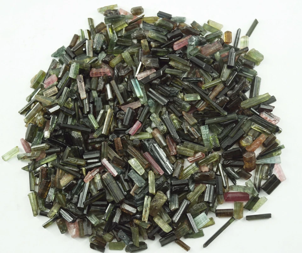8-12 mm size 2500 Ct Natural Bi Color Tourmaline Mozambique Rough Loose Gemstone - Image 3 of 4