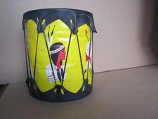 Vintage Indian Drum Toy Native American Souvenir Indian Chief