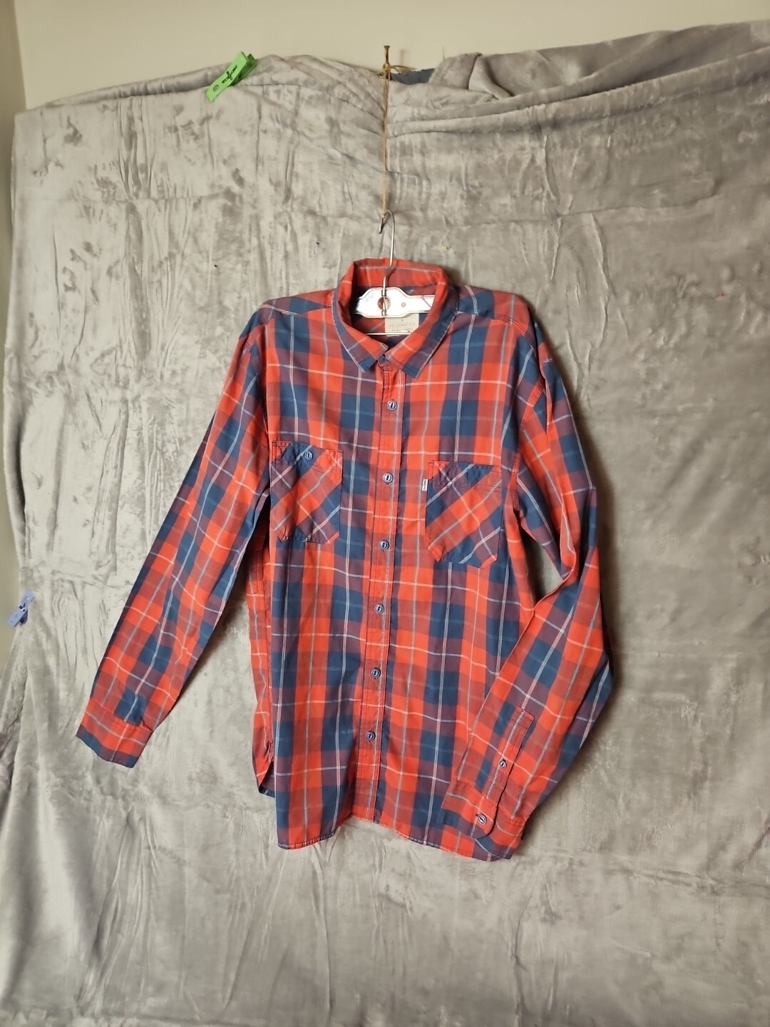 Levi’s  Button Up Long Sleeve Shirt Size M Made in Egypt Vintage
