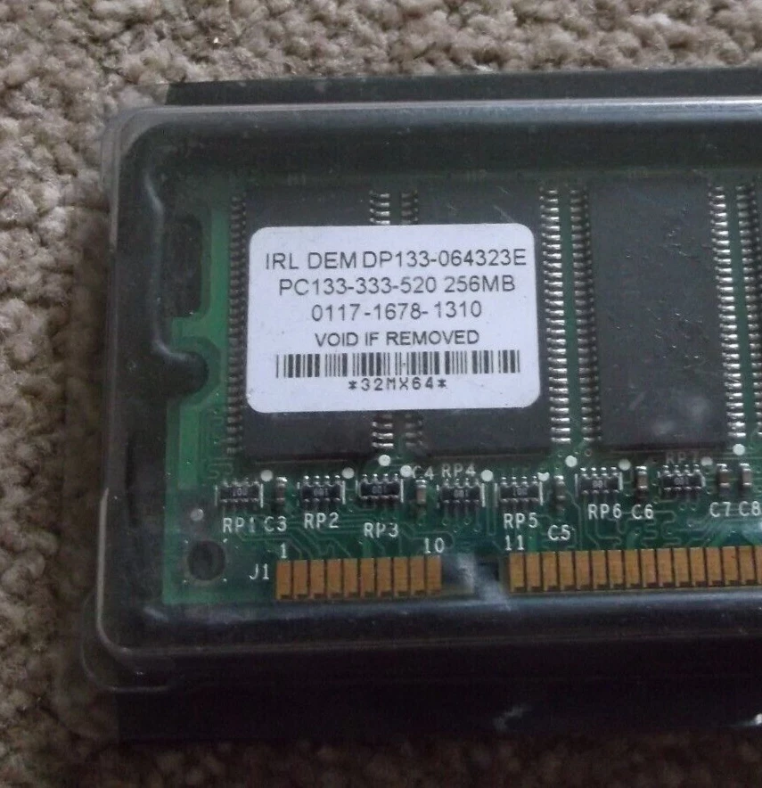 Kingston 256MB PC133 133MHz 168-Pin DIMM ( KVR133X64C3/256 9905220-006.A00 ) REF - Image 4 of 4