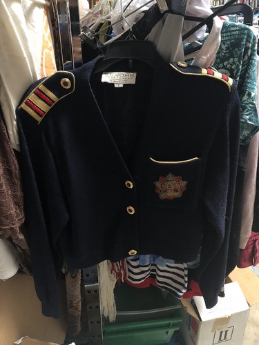 Navy Nautical Cardigan Sweater 