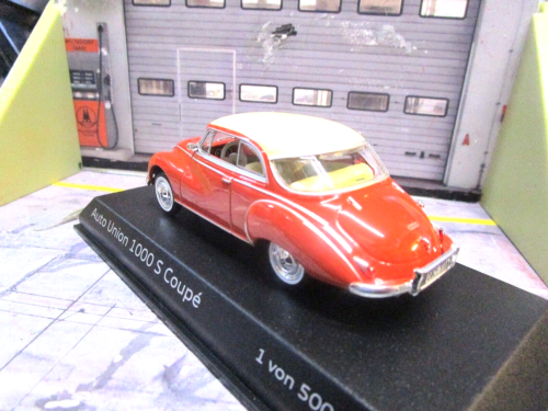 AUTO UNION DKW Audi 1000 S cupé rojo infernal 1958 – 1963 Norev Audi concesionario 1:43 - Imagen 3 de 4