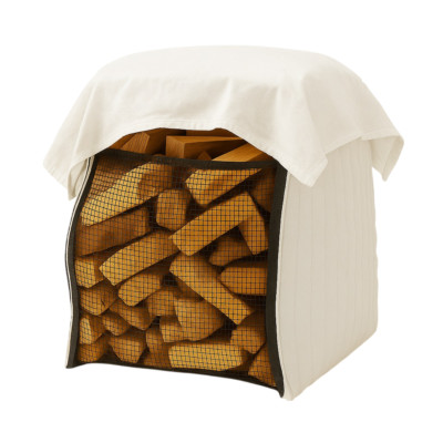 Arebos Sacco Di Legno Premium | Big Bag 100 X 100 X 160 Cm | Con 4 Passanti E Grembiule Di Riempimento | Portata 1500 Kg, SF 5