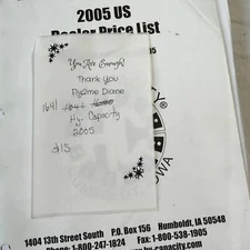 Hy-Capacity, Inc 2005 US Dealer Price List + supplements Agricultural Equipment