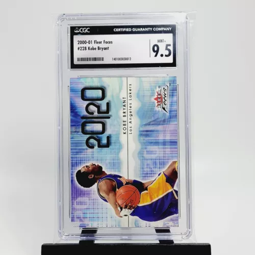 Kobe Bryant 2000-01 Fleer Focus #228 Los Angeles Lakers HOF CGC 9.5 MINT + NBA