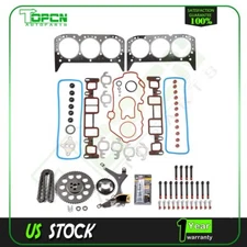 Fits Express 1500 2500 GMC Isuzu 4.3L Timing Chain Kit W/ Cover Gasket Bolt Set