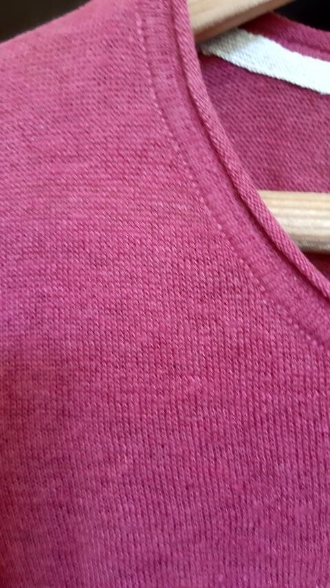 GUDRUN SJODEN Knitted Solid Basic Linen Tunic Pul… - image 6