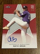AUSTIN GRAUSE 2020 Leaf Perfect Game AUTOGRAPH #3/5 SOUTH FLORIDA