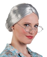 Karneval Klamotten Kostüm Perücke Oma Zubehör Karneval