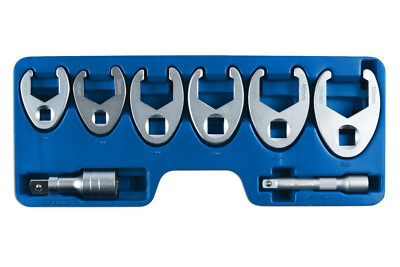 Crowfoot Crowsfoot Wrench Spanner Set METRIC 33mm 50mm In Storage Case 
